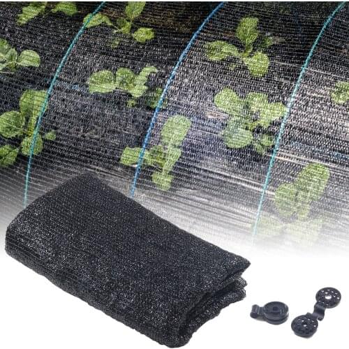 New Anti-UV Sunshade Net Outdoor Garden Sunscreen Sunblock Shade Cloth Net Plant Greenhouse Cover Car Cover Black Sunshade Net