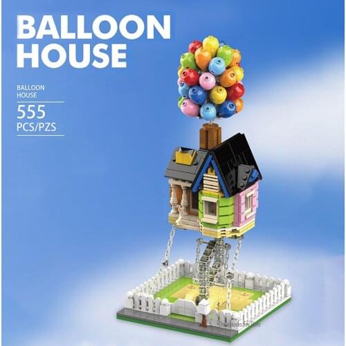 New 2021 Creative Tensegrity Sculptures Suspended Gravity Building Blocks Balloon Flying House Bricks Model kids Toys Gift