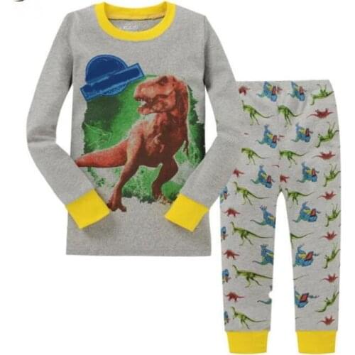 Kids Children Sleepwear Boy Cartoon Pajamas Set For Girl Long Sleeve Pajama Children Pijama Pyjamas Clothes At Home Nightgown