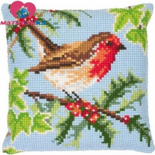 Horse cross-stitch pillow latch hook rug kitsembroidery carpet hook needlework button package crafts do it yourself home decor