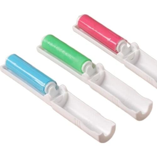 Portable Foldable Washable Dust Roller Sticking Device Clothes Sticking Brush Recyclable Clothes Sticky Wool Dust