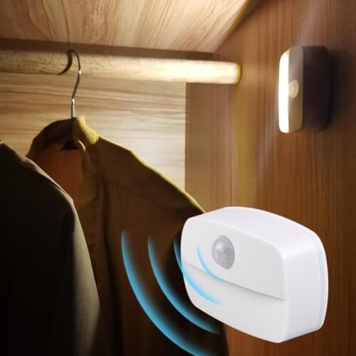 LED Under Cabinet Light PIR Motion Sensor Kitchen Bedroom Light Auto ON/OFF Smart Night Lamp For Wardrobe Cupboard Closet Stairs