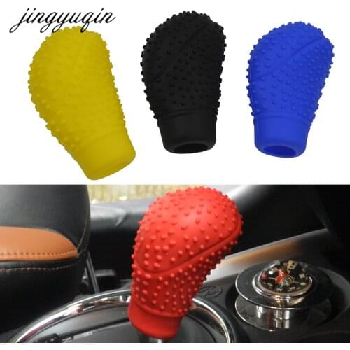 Jingyuqin 10pcs/lot Universal Auto Car Gear Shift Collars Lever Knob Shifter Silicone Gel Non-slip Soft CAR Cover Case