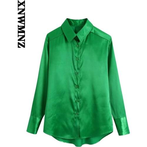 Зеленые блузки XNWMNZ China At AliExpress