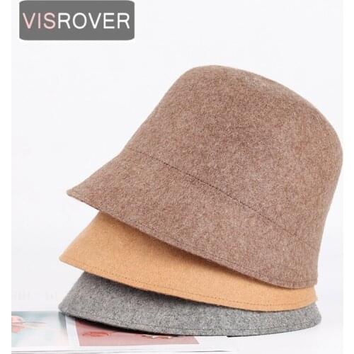 VISROVER 6 Colorway Unisex 100% wool Woman Winter Hat Mocha Autumn Bonnet Real wool Man Woman Warm Skullies Gift Wholesales
