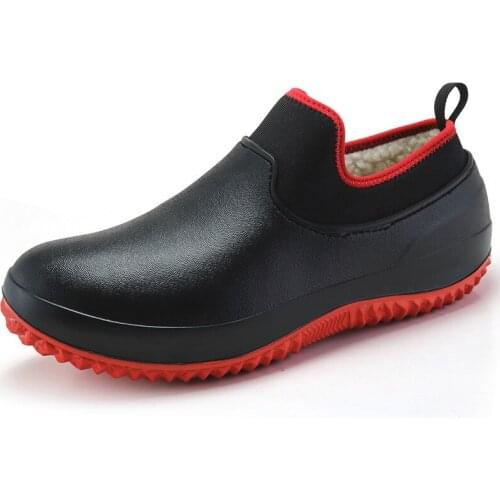 Unisex Winter Mens Rain Boots Non-Slip Men Work Shoes Waterproof Rain Boots Mens Water Boots Brand Women Rubber Work Boots