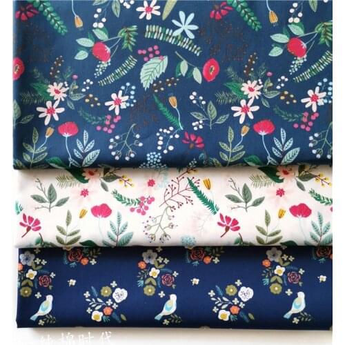 160x50cm Spring Floral Twill Cotton Cloth Make Dress Baby Clothes Garment Diy Bedding Apron sewing fabric