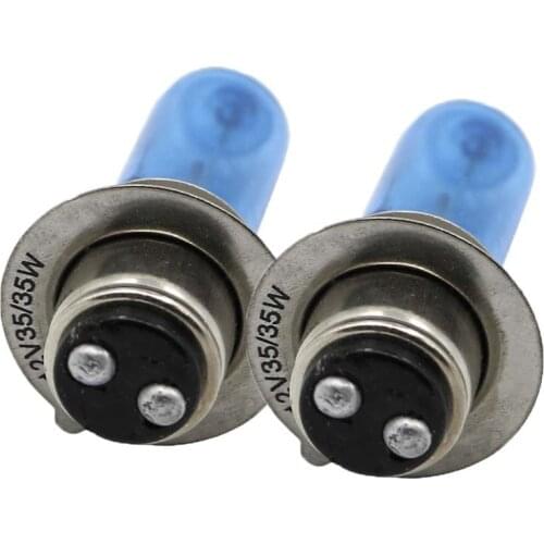 2pcs 12V 35W ATV Headlight Head Light halogen Lamp Bulb For Yamaha BANSHEE 350 BIG BEAR BLASTER 200 GRIZZLY KODIAK RHINO