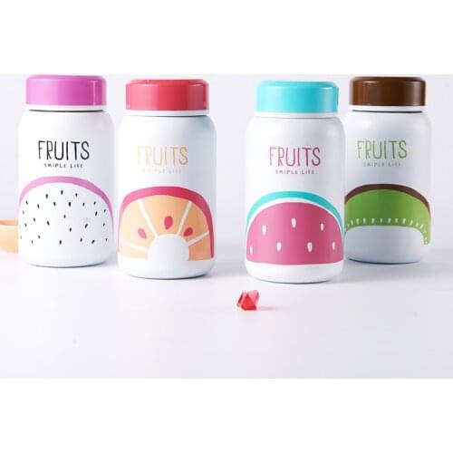 2019 Fashion Fruittea Thermos Mug Vacuum Cute belly cup Thermal Thermo Mug 280ML Insulated Tumbler Travel Cups Thermocup Mugs