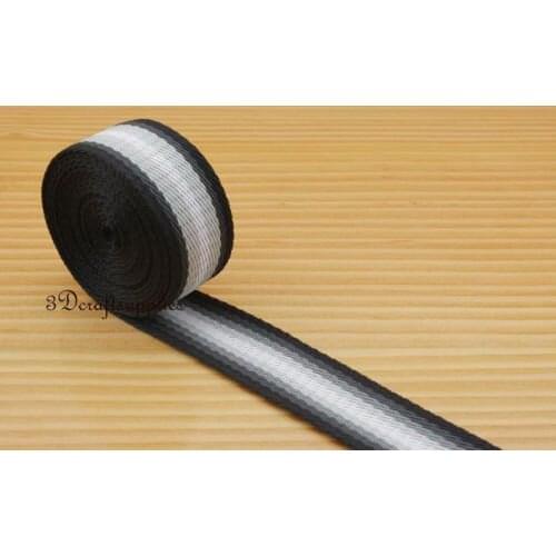 5 yards 1 inch(25mm) heavy weight polyester webbing Ribbon key fob strap ZD31