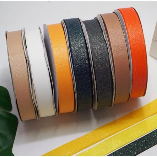 Free Shipping 50 Yard Per Size 7/8" 22mm Glitter Ribbon Printed Grosgrain Ribbon