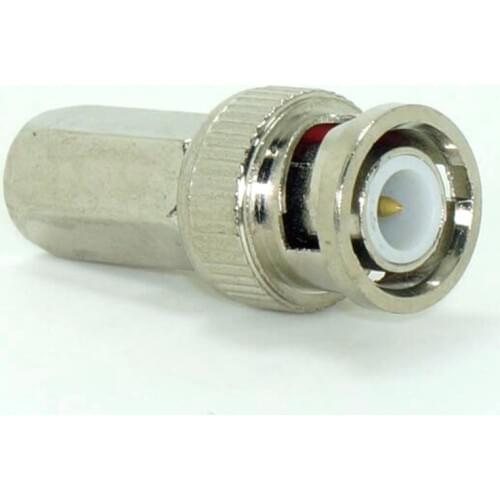 BNC Twist-on Connector Great for Short Distance Connection Accessory RG59 Connector for CCTV Coax Coaxial Security Cameras