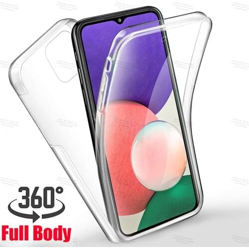 Case For Samsung Galaxy A22 5G Double Side Silicone TPU Transparent Coque for samsung A32 A52 A72 A82 5G A03S A12 Soft cover