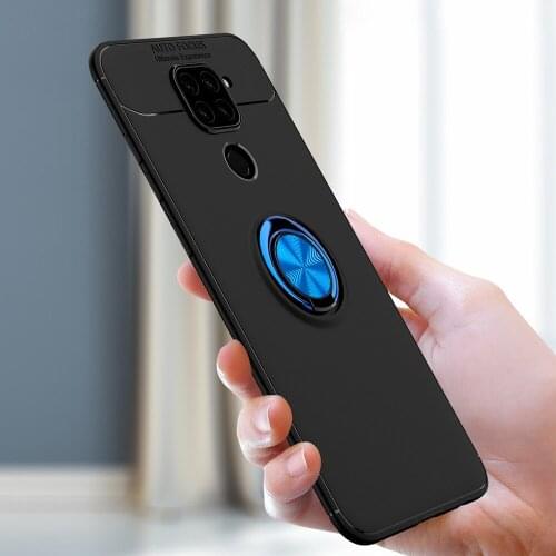 Redmi Note 9 Magnetic Car Holder Case For Xiaomi Redmi Note 9 Pro Max Case 360 Rotating Finger Ring Back Cover For Redmi Note 9S
