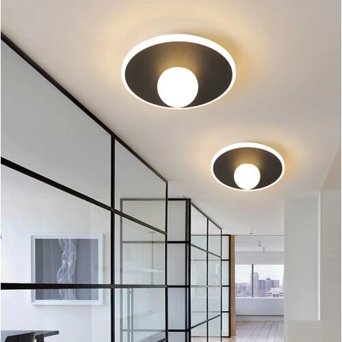 Black/white Modern LED chandelier Lights Living room lights Bedroom Aisle Balcony light entrance hall entrance Modern chandelier