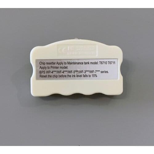 T6711 T6710 Chip Resetter for Epson Wp-4530/wp-4540/wp-4011/wp-4531/wp-4025/ Wp-4015/wp-4525/wp-4545 Maintenance Tank Chip