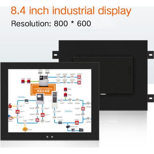 Portable Monitor Lcd 8.4 inch Display Vesa Mounting VGA HDMI BNC AV Free shipping Not Touch Screen Industrial Display