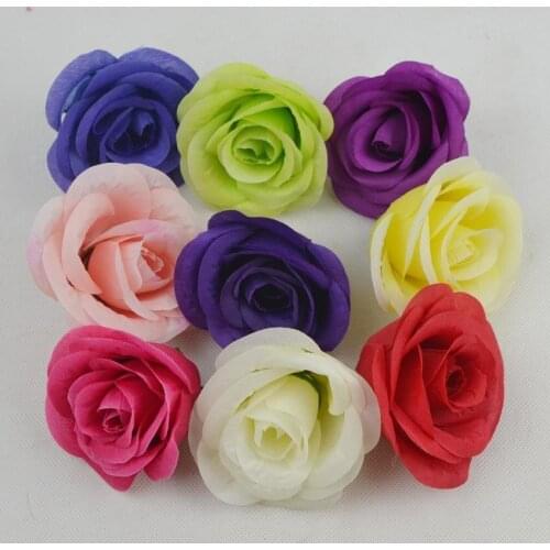 8CM Artificial rose Flower Heads Camellia Rose Peony FlowerFor Wedding Decoration Arch Flower Arrangement DIY Material Supplies