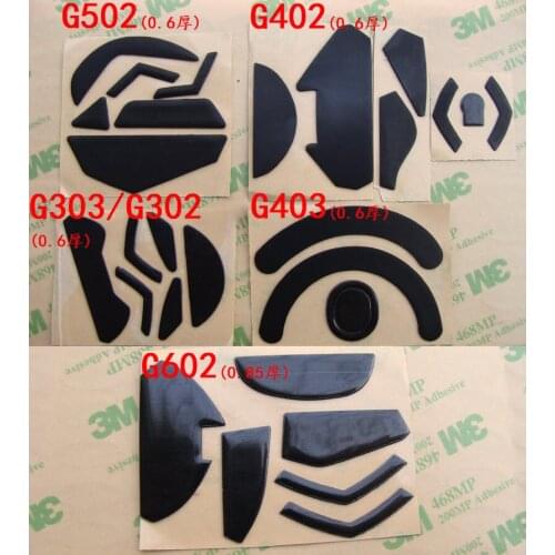 For logitech G102 G403 G502 G602 G603 G303 G402 G pro Teflon Mouse feet legs skates for gaiming mouse 0.6mm thickness