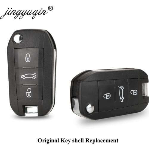 3 Button HU83 Remote Key Shell for Peugeot 508 208 2008 308 3008 5008 Citroen C3 C4 C4L Elysee Original Fob Case Replace