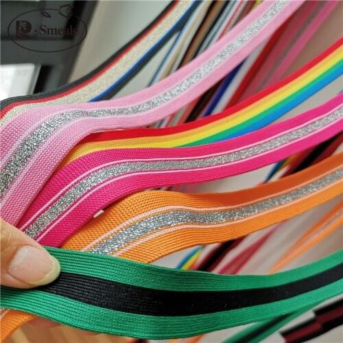 10Yards/Lot Webbing Fabric Tape Polyester Sewing Webbing DIY Stripe Ribbon For Garment Bags Decoration RS1973