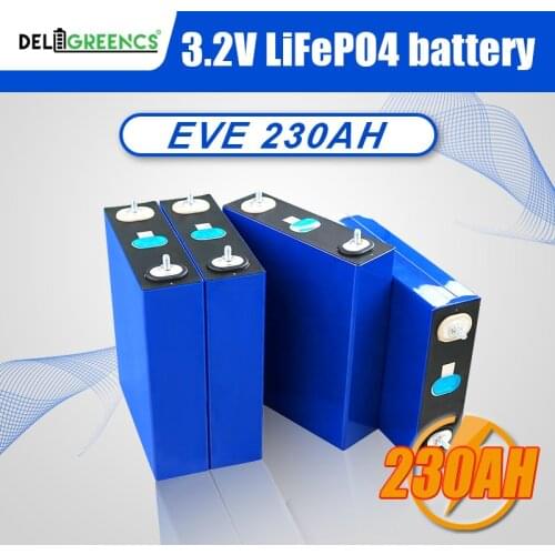 New EVE 230AH LiFePO4 battery 12V Lithium battery pack 24V for RV Energy storage EV not EVE 280ah or Lishen 272AH With Busbars