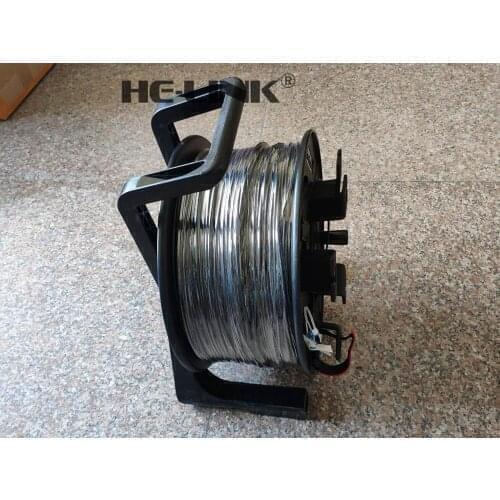 LODFIBER 200M LC-LC Outdoor Armored OM3 MM 2 Strands with Fiber Tactical Cable Reel