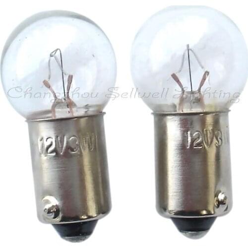 Miniaturre light 12v 3w ba9s g14x27 A243 NEW 10pcs