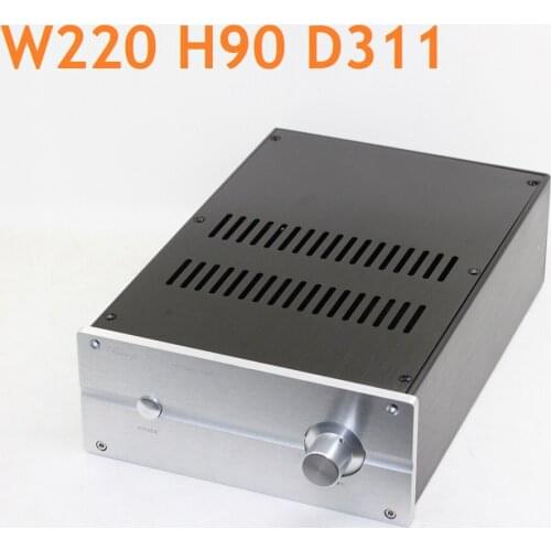 Multi Function DIY Aluminum Chassis Power Amplifier Preamp Amp Headphone DAC Case Hi-End Switch Chassis W220 H90 D311