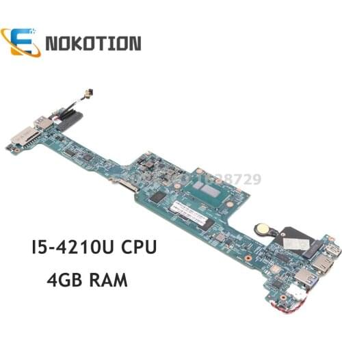 NOKOTION For Acer aspire S7-392 Laptop Motherboard NBMBK11007 NB.MBK11.007 48.4LZ02.021 SR1EF I5-4210U CPU 4G RAM