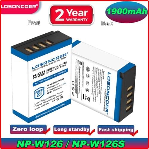 NP-W126S NP-W126 Battery For Fujifilm Fuji X100F X-PRO1 X-PRO2 X-A1 X-A2 X-A3 X-A10 X-E1 X-E2 X-E2S X-E3 X-M1 X-T1 X-T2 X-T10