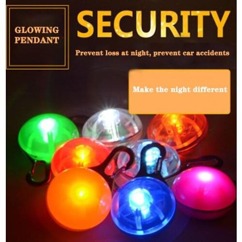 Anti-lost pet at night, anti-car collision LED light-emitting dog pendant cat pendant, cat jewelry, dog jewelry
