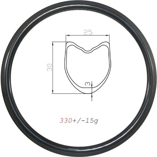 SPDSF 330g Tubular 30mm deep carbon rims 700C V brake road bike wheels 25mm wide 16H 18H 20H 21H 24H 28H UD 3K 12K matte glossy