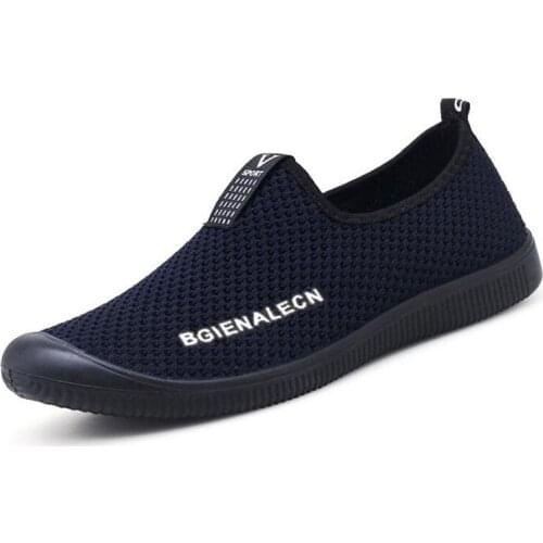 Sports shoes mens spring casual slip on generation Feizhi tide mens fashion shoes flats mesh Breathable lightweight shoes M348
