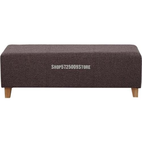 European style try on shoe stool storage and washable clothing store sofa stool simple modern solid wood long storage bed end st