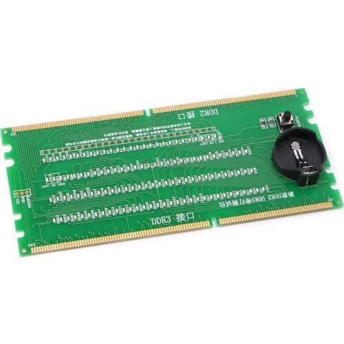 DDR2 and DDR3 2 in 1 illuminated Tester with Light for Desktop Motherboard Integrated Circuits Dropship