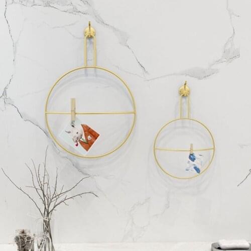 Bathroom Metal Towel Holder Wall Mounted Round Towel Rack Photo Hanging Holder Single Towel Bar Ring Robe Hook Tie Rack