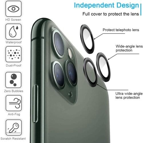 3Pcs/Set Freely Color Matching HD iPhone Camera Lens Protector