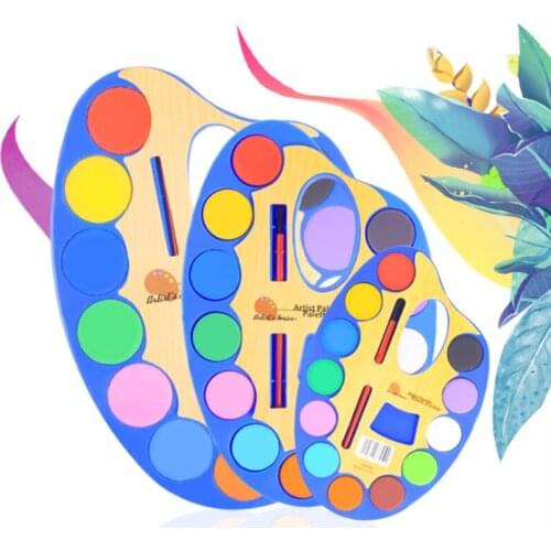 12 Colors Gouache Solid Paint Hand-painted Watercolor Paint Children Beginner Painting Gouache Paint Set for Paint Art Supplies