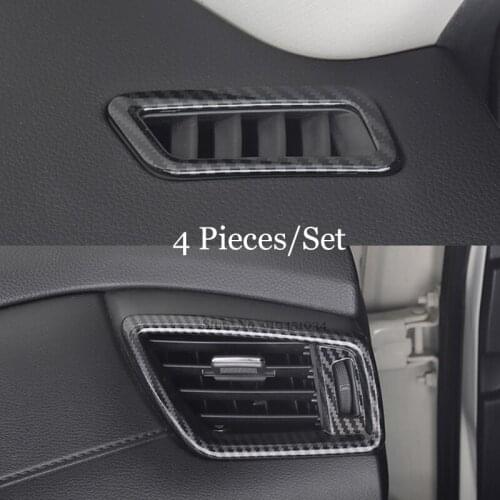 For Nissan X-Trail T32 Rogue 2014-2020 ABS Plastic Car conditioner Air Outlet decoration Cover Trim Car Styling Accessories 4pcs