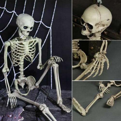 40CM Popular Creative Mini Human Skeleton Halloween Decoration Party Prop Medical Learning Skeleton Model Gift For Children Kids
