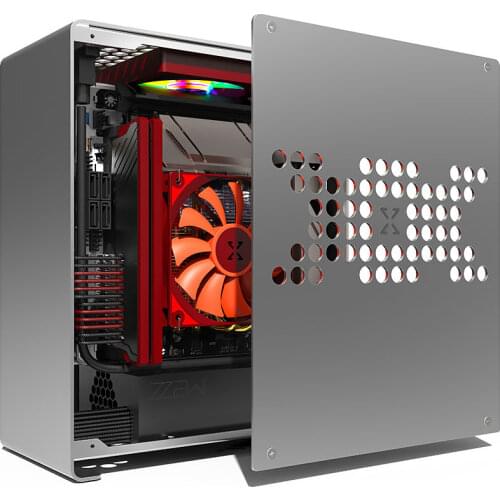 Desktop Computer Case A1 Full Magnesium Aluminum Alloy Mini ITX Graphics Card Extended Portable Heat Dissipation A4 Small Size