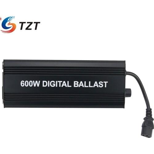 TZT Digital 600W Ballasts for Garden Planter Grow Lights HPS MH Bulbs Electronic Dimmable