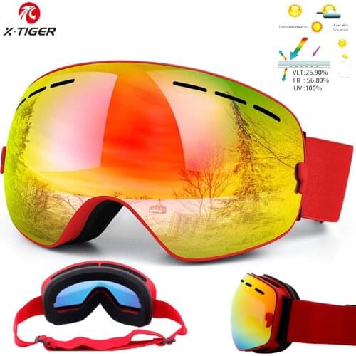 X-TIGER Ski Glasses Kids Snowboard Goggles Parent Child Winter Sport Skiing Eyewear Men Women Anti-fog Snow Snowboard Goggles
