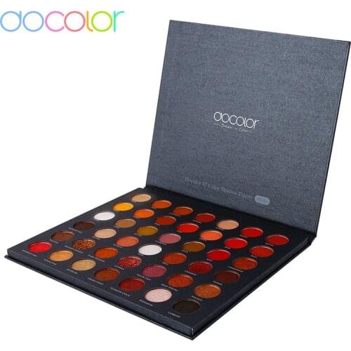 Docolor 42 Colors Eyeshadow Palette Matte Pigment Eye Shadow Powder Glitter Shimmer Eyeshadow Palette Cosmetic Beauty Makeup