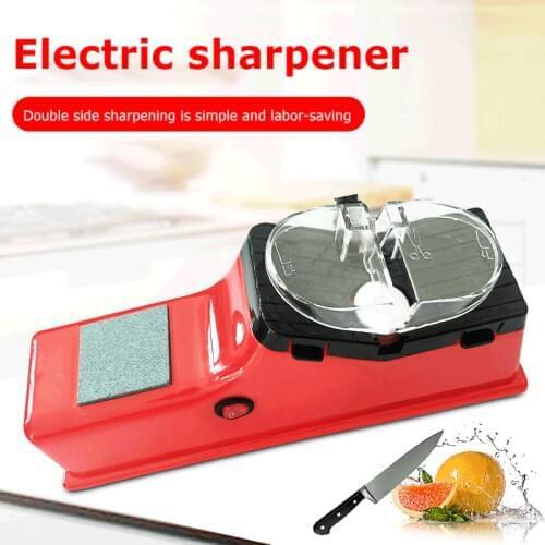 USB Electric Knife Sharpener Kitchen Professional Rotary Stone Sharpener Automatic Easy Fast Knife Scissor Sharpening Machine