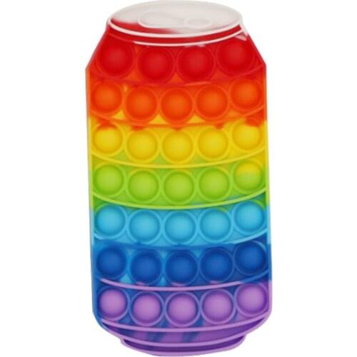 Fidget Reliver Stress Toy Rainbow Push Bubble Antistress Toys Adults & Children Sensory Toys To Relieve Autism Free Shipping