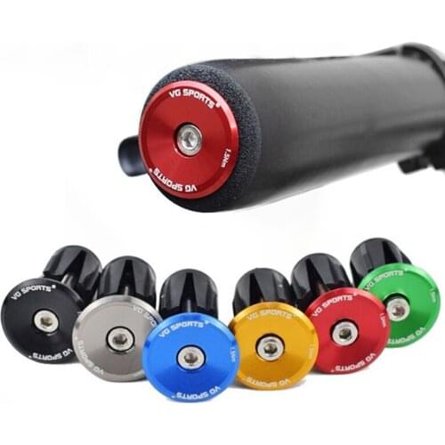 2021 New 2Pcs Bicycle Grip Handlebar End Cap Aluminium Alloy Lock Mountain Handle Bar End