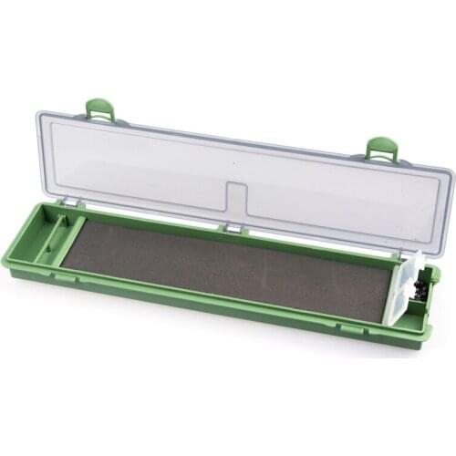 Carp Fishing Tackle Box PE Stiff Hair Rig Board with Pins Carp Fishing Rig Box Wallet Rig Storage Box