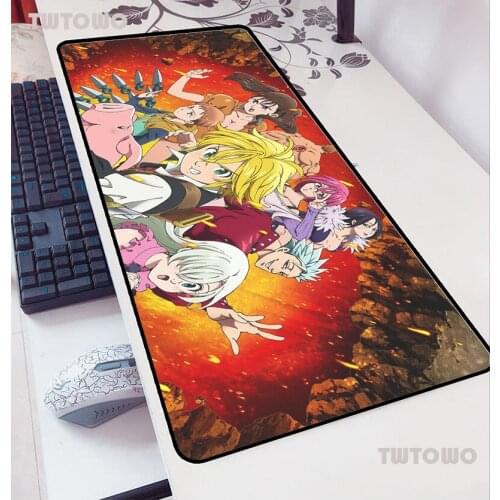 Nanatsu No Taizai Mouse Pad 90x40cm Gaming Mousepad Anime Cute Office Notbook Desk Mat Xl Padmouse Games Pc Gamer Mats